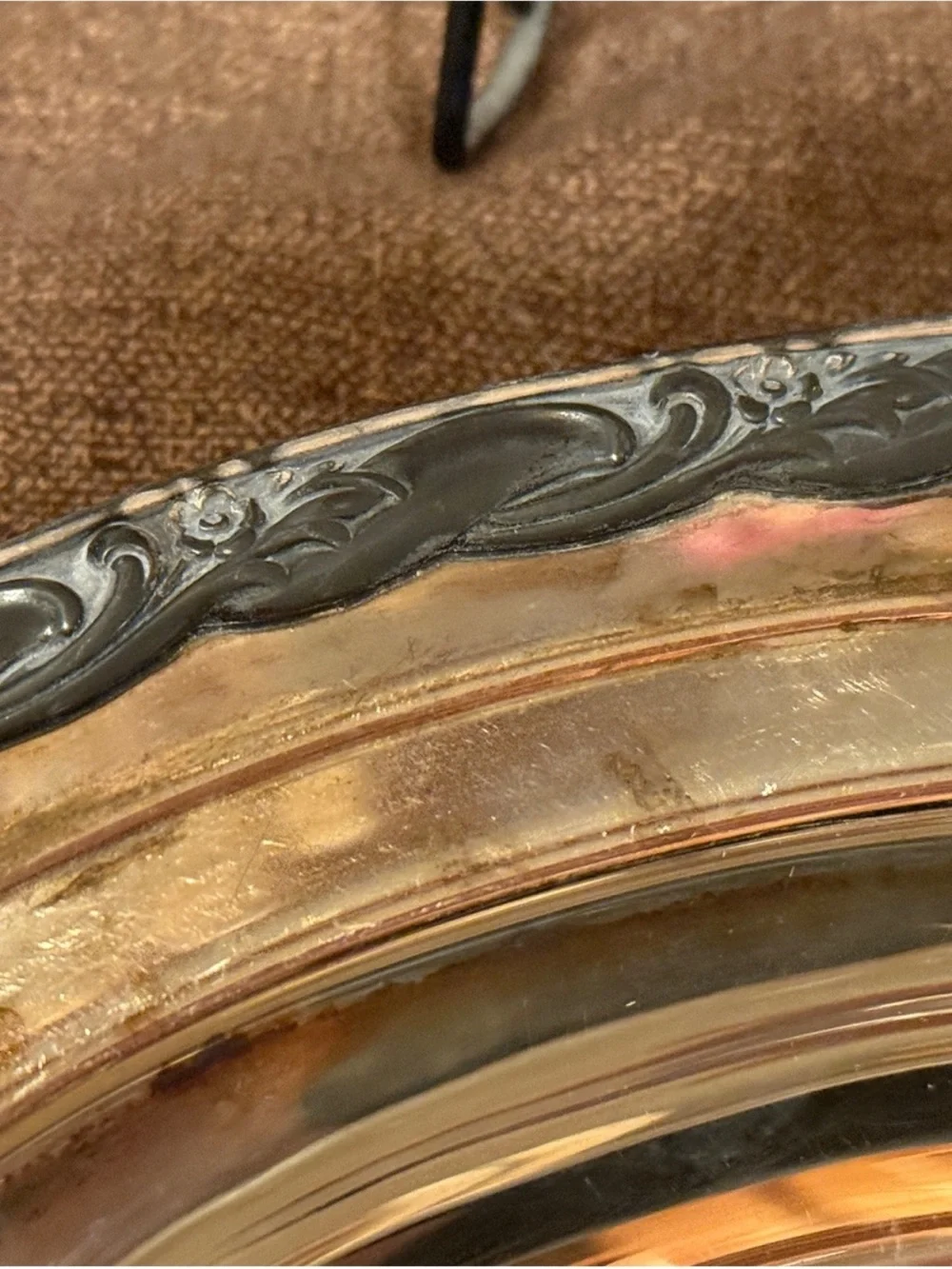 Vintage Sheridan Celeste 4000 Silverplate Oval Serving Bowl Art Nouveau